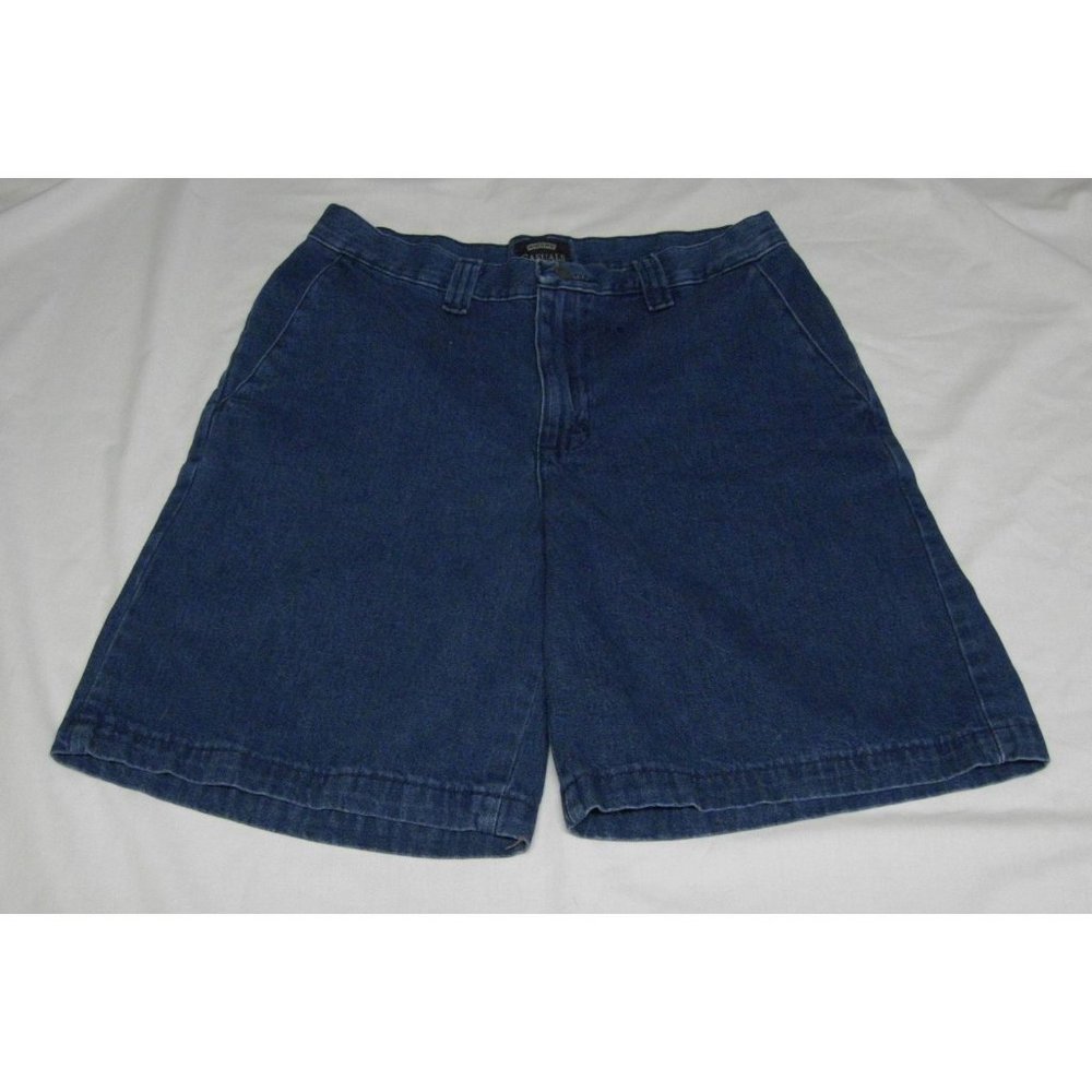 Vtg Lee Riders Casuals Walking Shorts Med Wash Denim-Size 6M